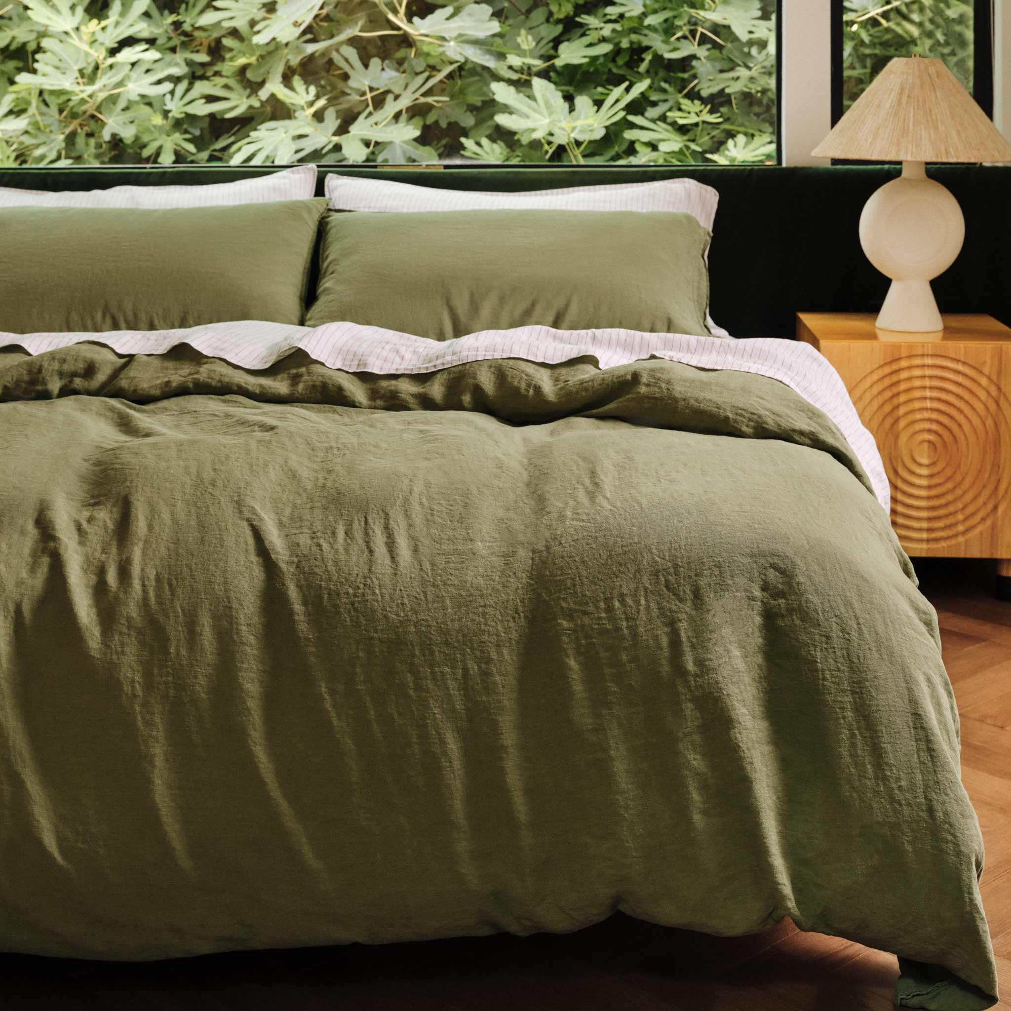 Washed European Linen Duvet Set D7