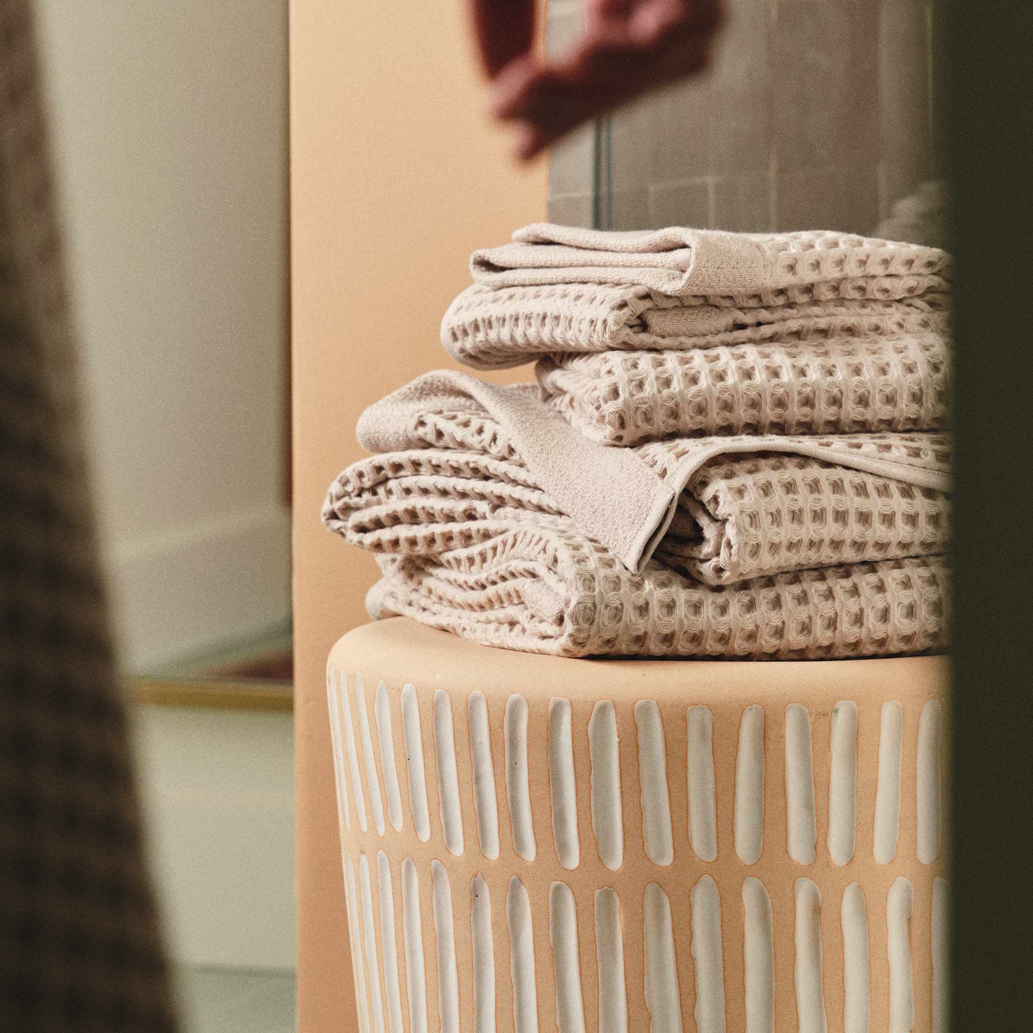Dreamweave Waffle Bath Towels Set of 2 M7