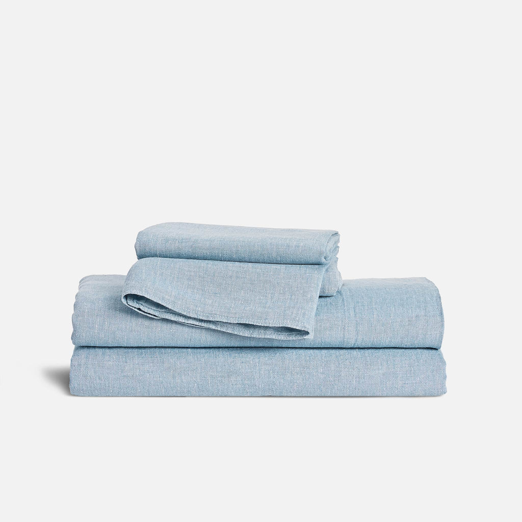 Washed European Linen Core Sheet Set I2