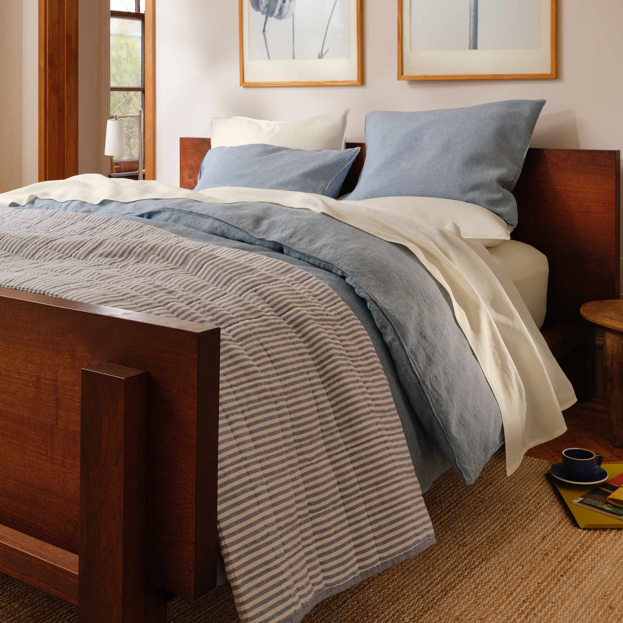 Washed European Linen Core Sheet Set I2