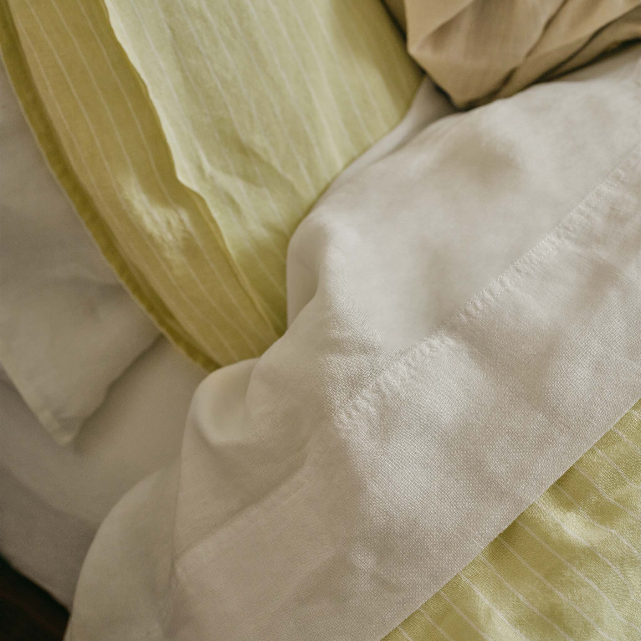 Washed European Linen Core Sheet Set I2
