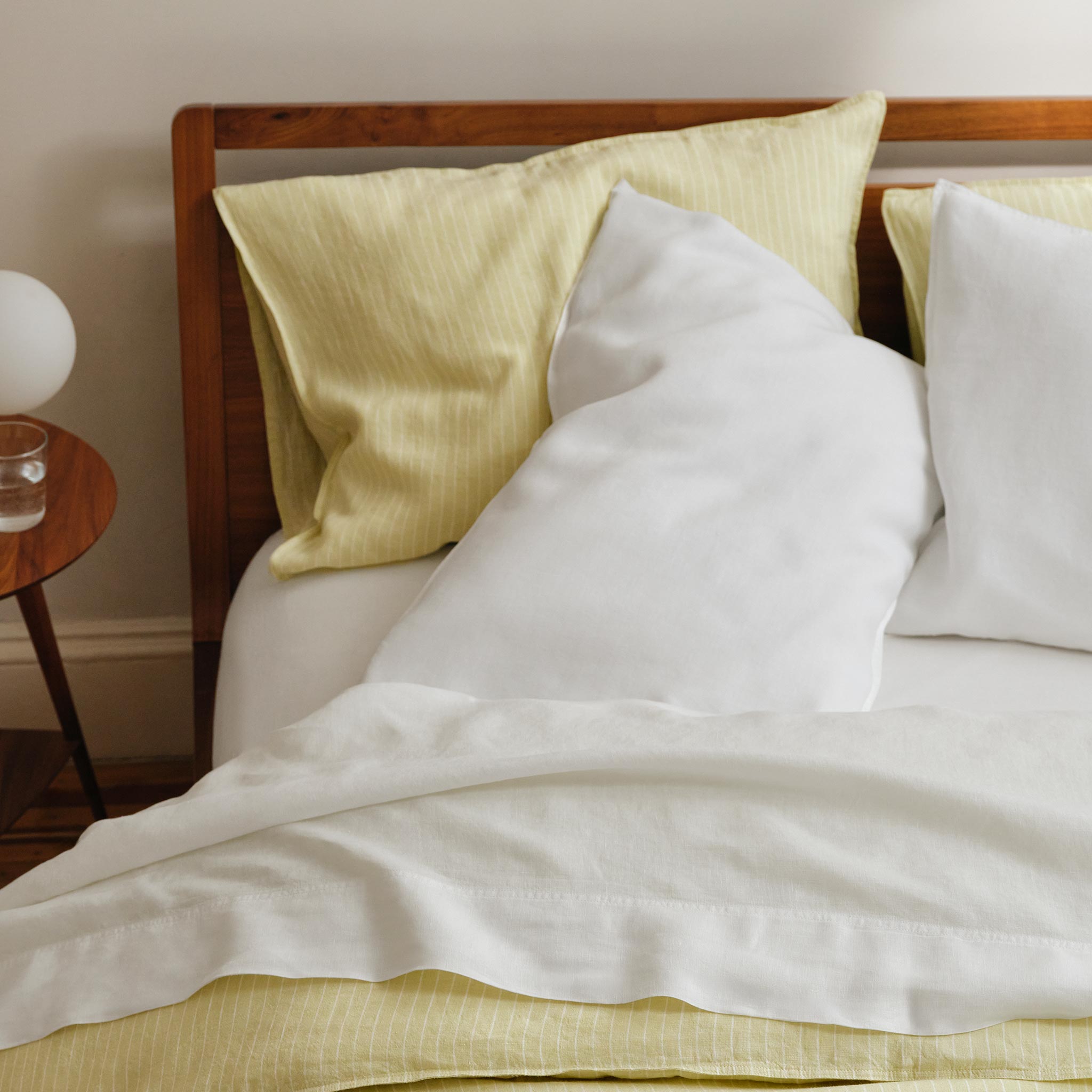 Washed European Linen Core Sheet Set I2