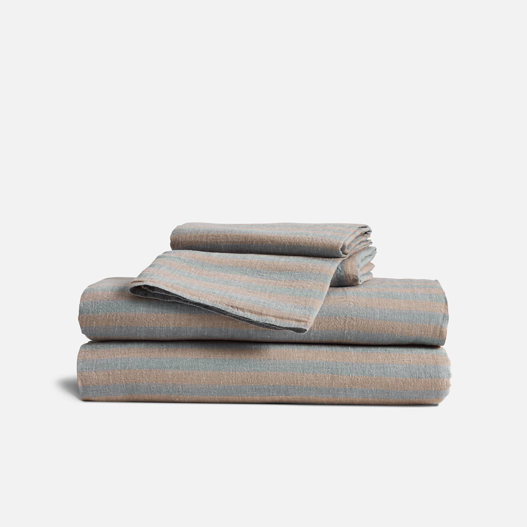 Washed European Linen Core Sheet Set I2