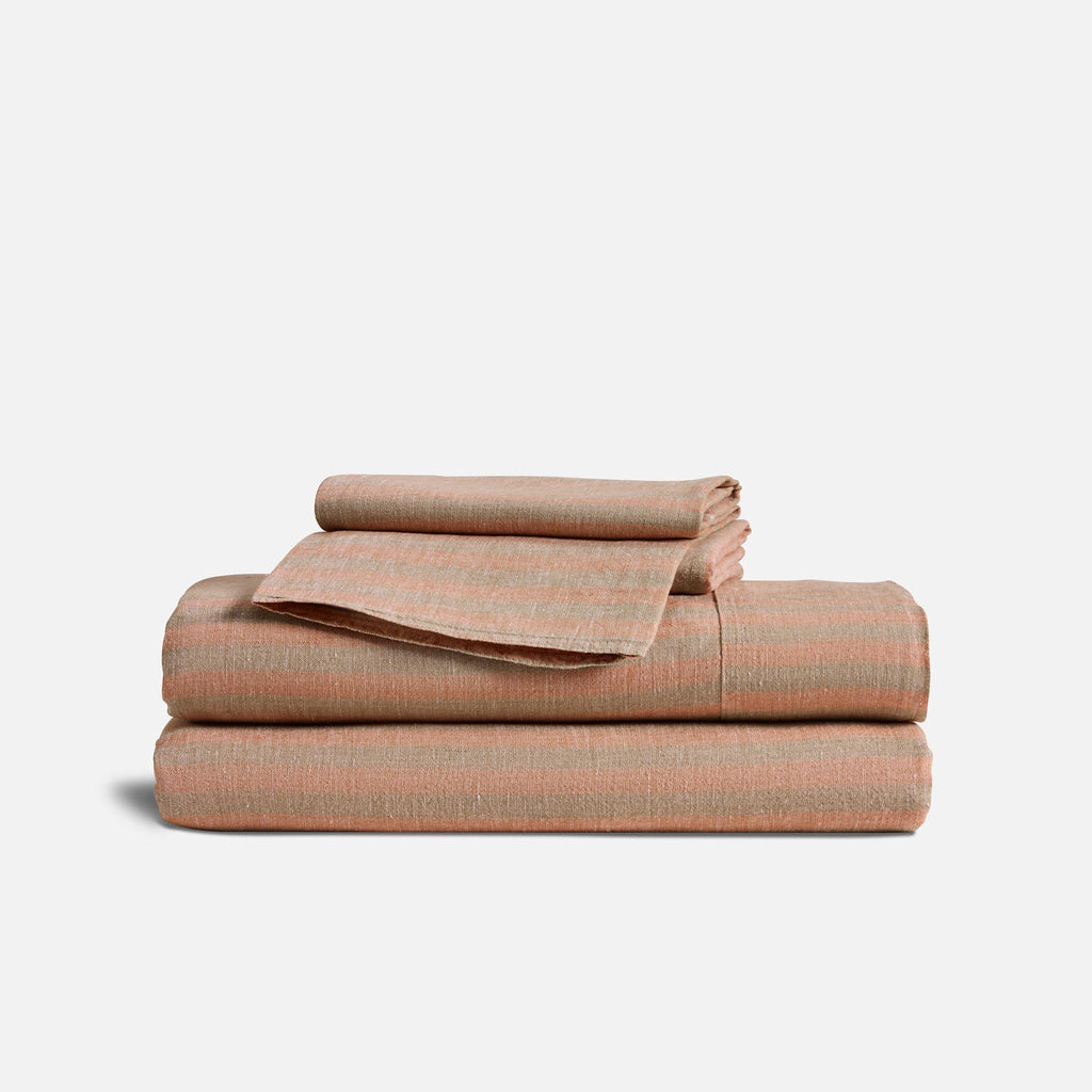 Washed European Linen Core Sheet Set I2