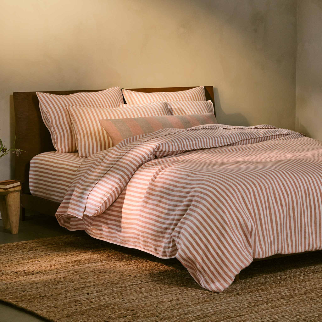 Washed European Linen Core Sheet Set I2