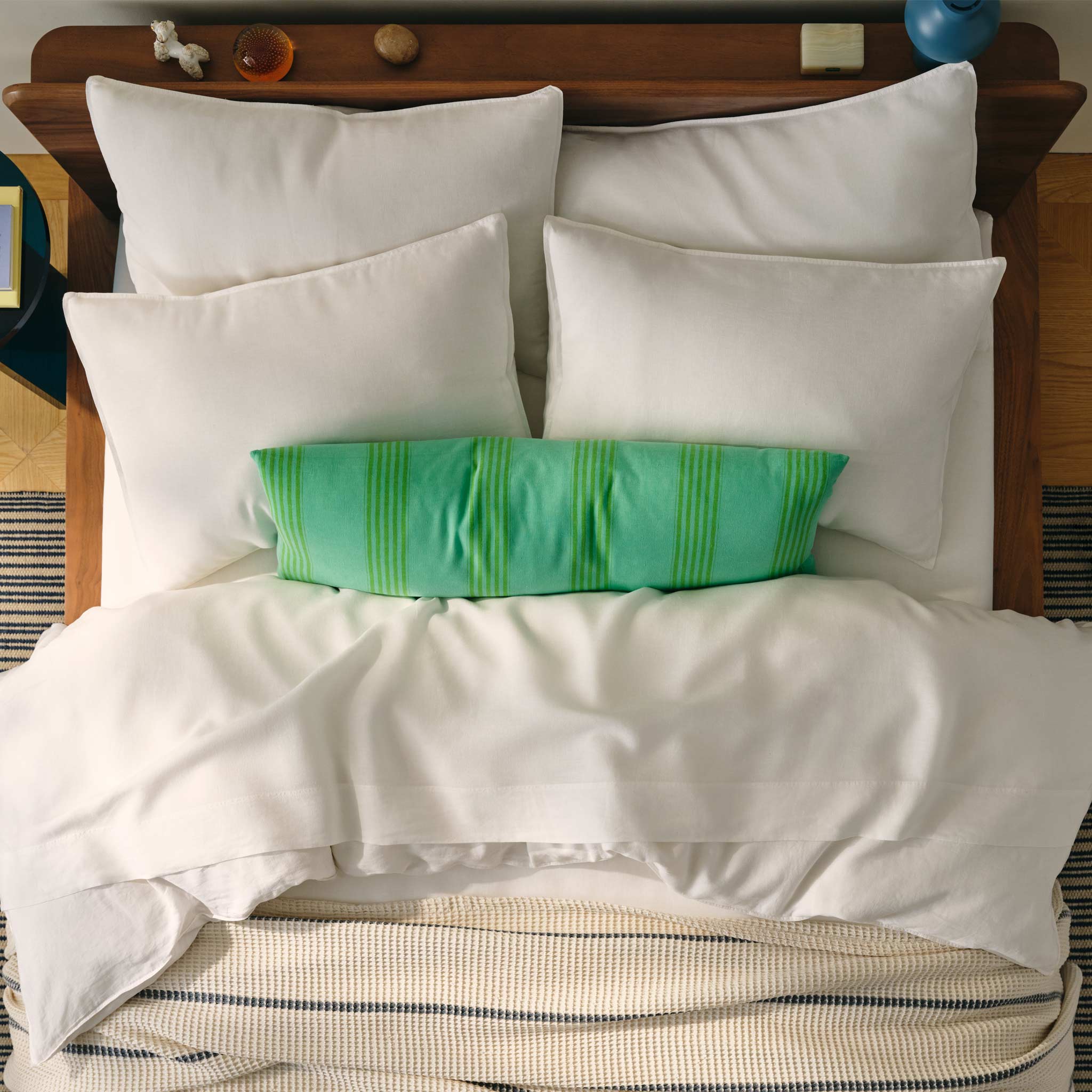 Washed European Linen Core Sheet Set I2