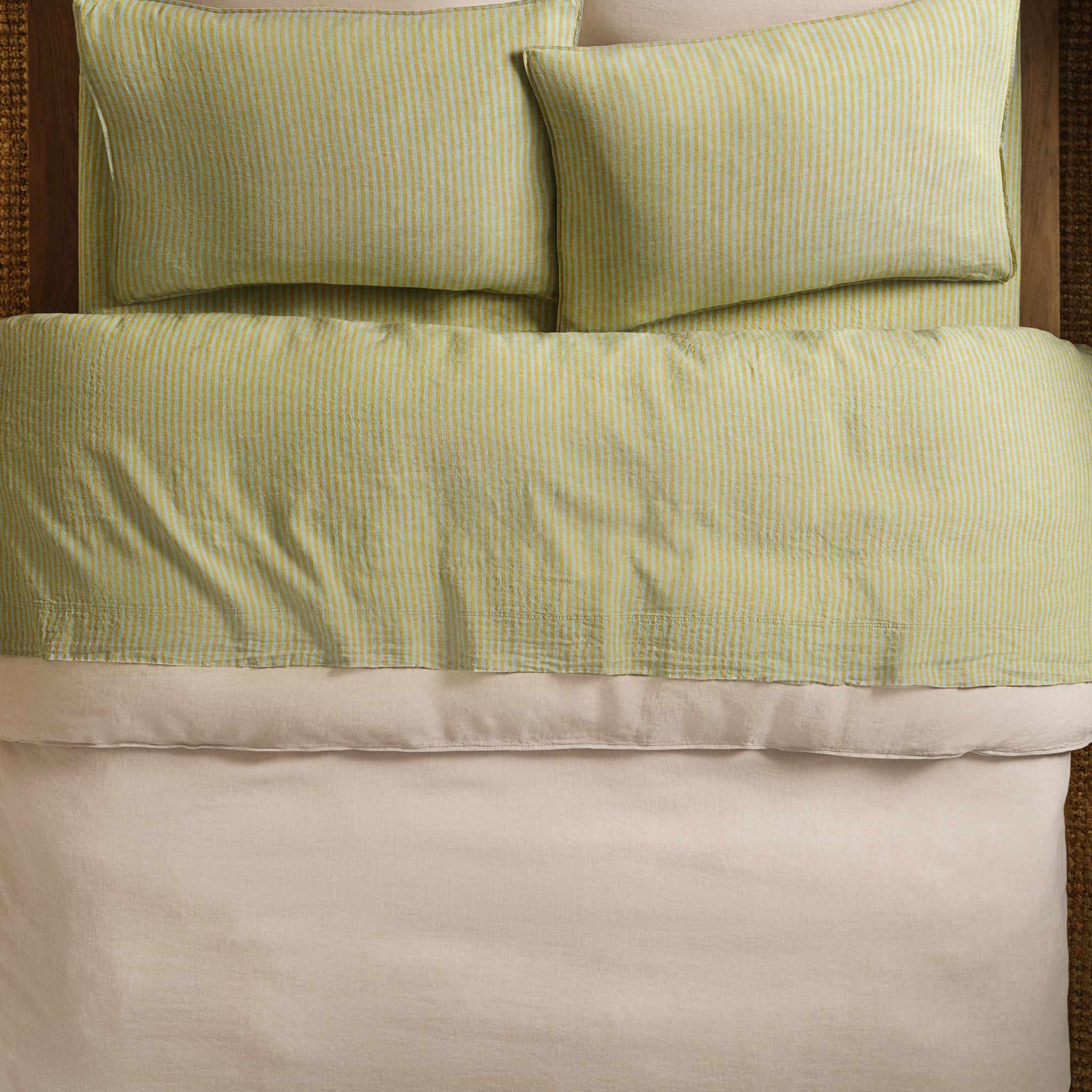 Washed European Linen Core Sheet Set I2
