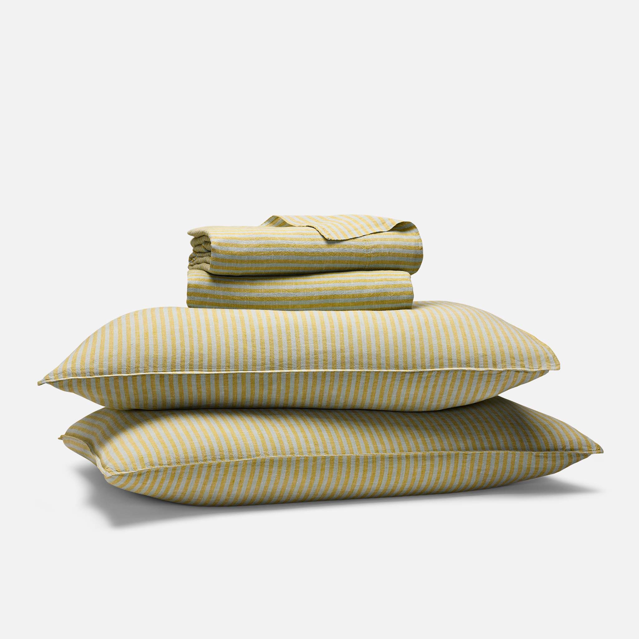 Washed European Linen Core Sheet Set I2
