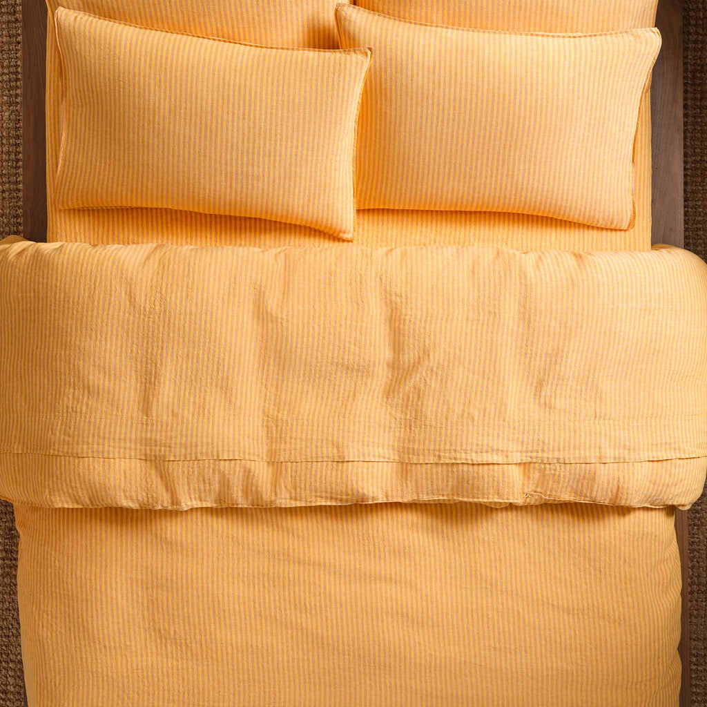Washed European Linen Core Sheet Set I2