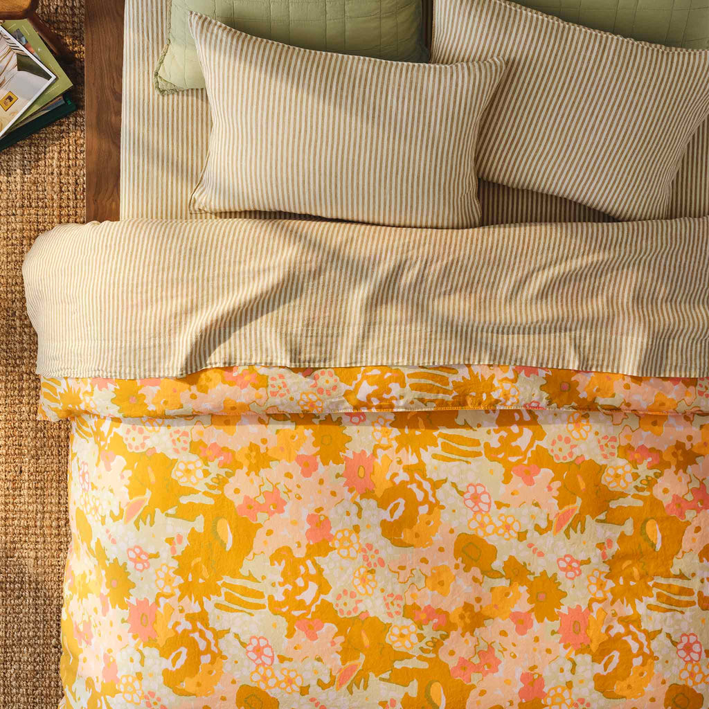 Washed European Linen Core Sheet Set I2
