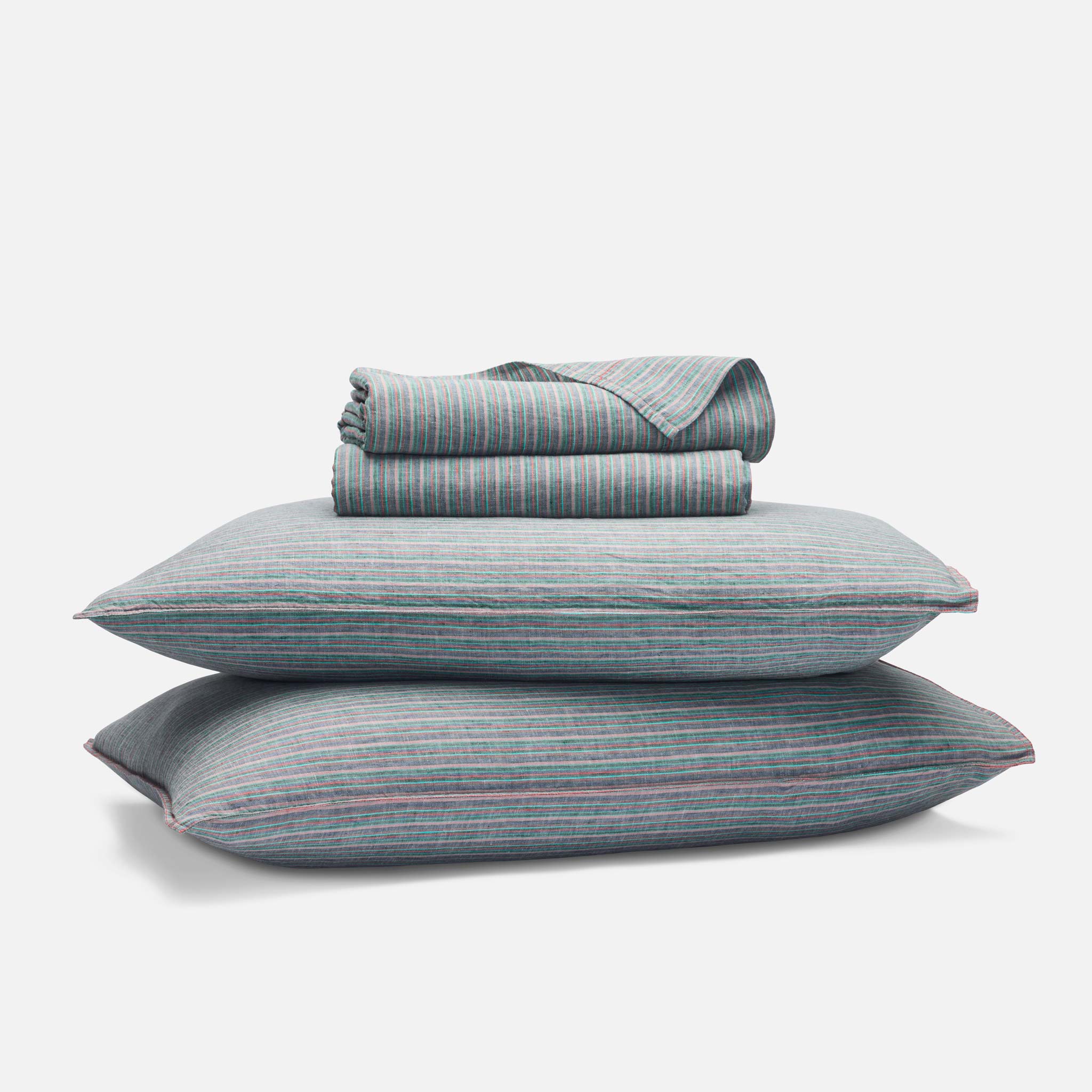 Washed European Linen Core Sheet Set I2